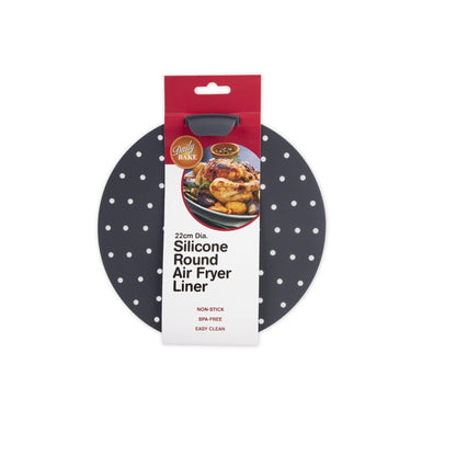 Daily Bake Silicone Round Air Fryer Liner in Packaging