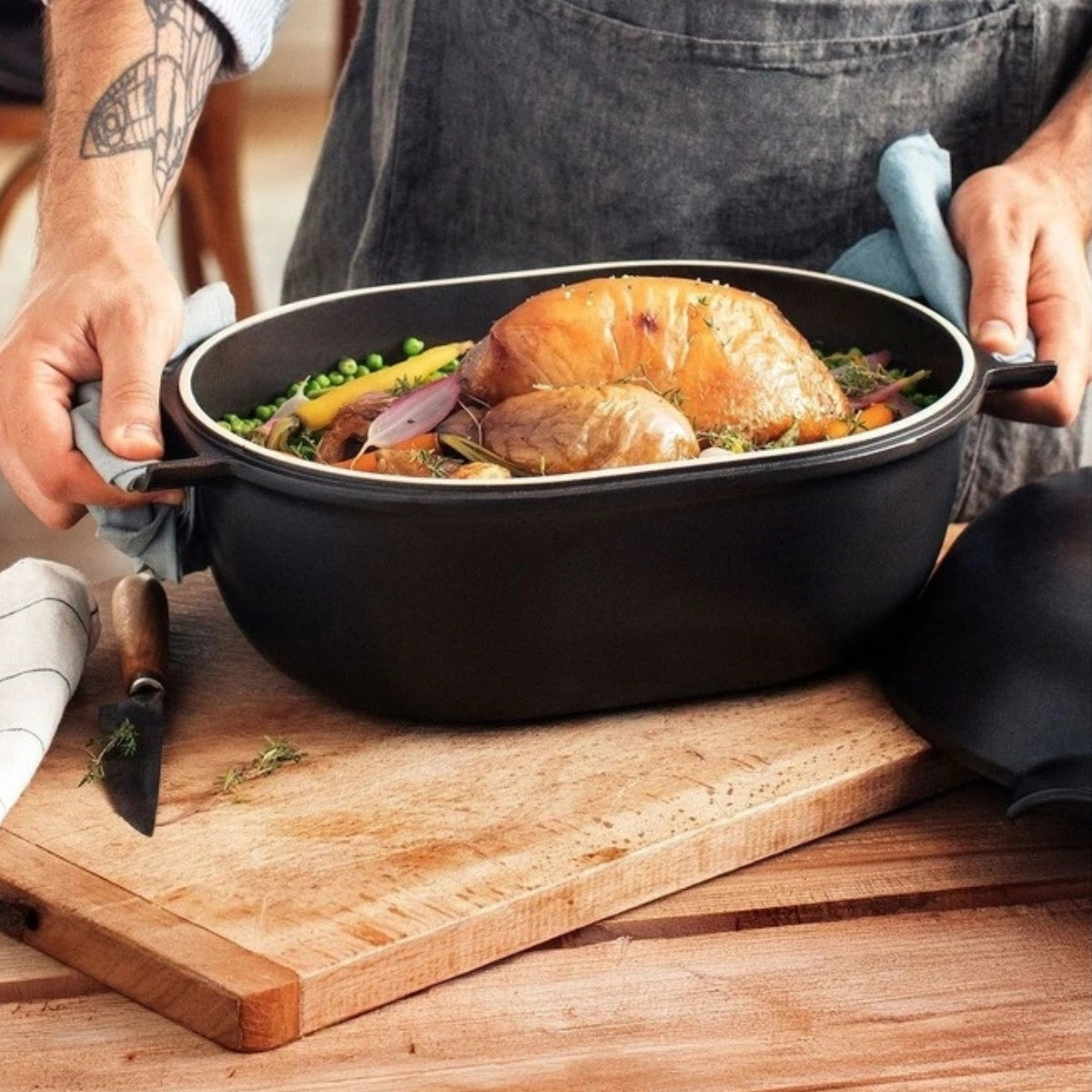 Delight Oval Casserole 4.5 Litre Graphite