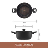 Essteele Per Salute 28cm / 7.7 L Covered Casserole featuring product dimensions 