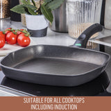 Essteele Per Salute 28cm grill pan featuring suitable for all cooktops including Induction