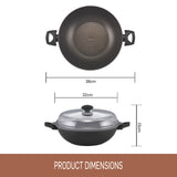 Essteele Per Salute 32cm / 5.7 L Multi Cooker featuring product dimensions 