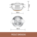 Essteele Per Vita 30cm / 4.7 L multi cooker dimensions 