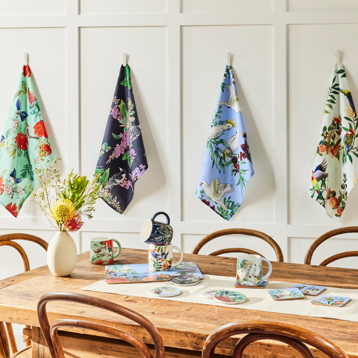 Maxwell & Williams Eloise Short Native Grace Tea Towel 50x70cm