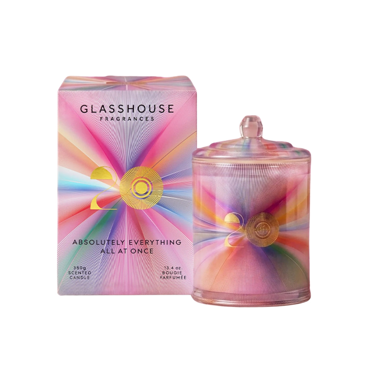 Glasshouse Fragrances 380g Candle - 20 Year Anniversary Candle - 26
