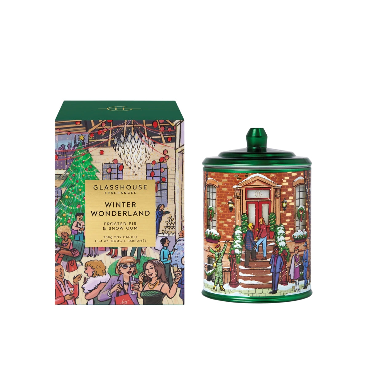 Glasshouse Fragrances 380g Candle - Christmas - Winter Wonderland - 2026