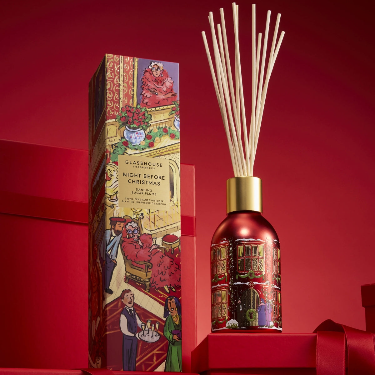 Glasshouse Fragrances 250ml Diffuser - Night Before Christmas - 2026