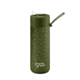 frank green 20oz Reusable Bottle Flip Lid - Khaki Scout Rear View