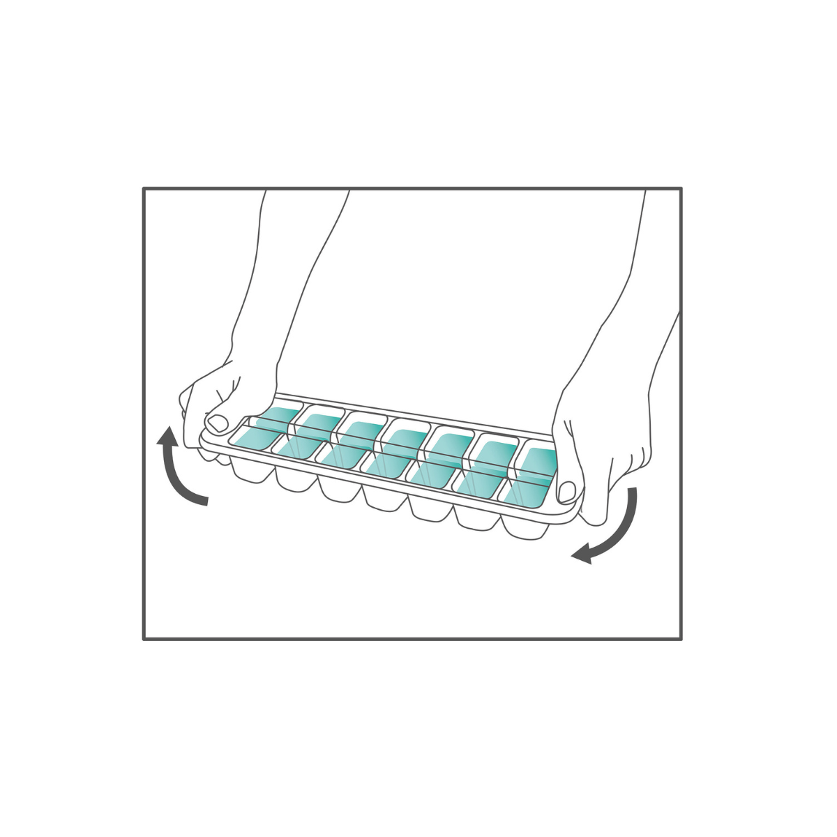 Flow Easy-fill Ice-cube Tray