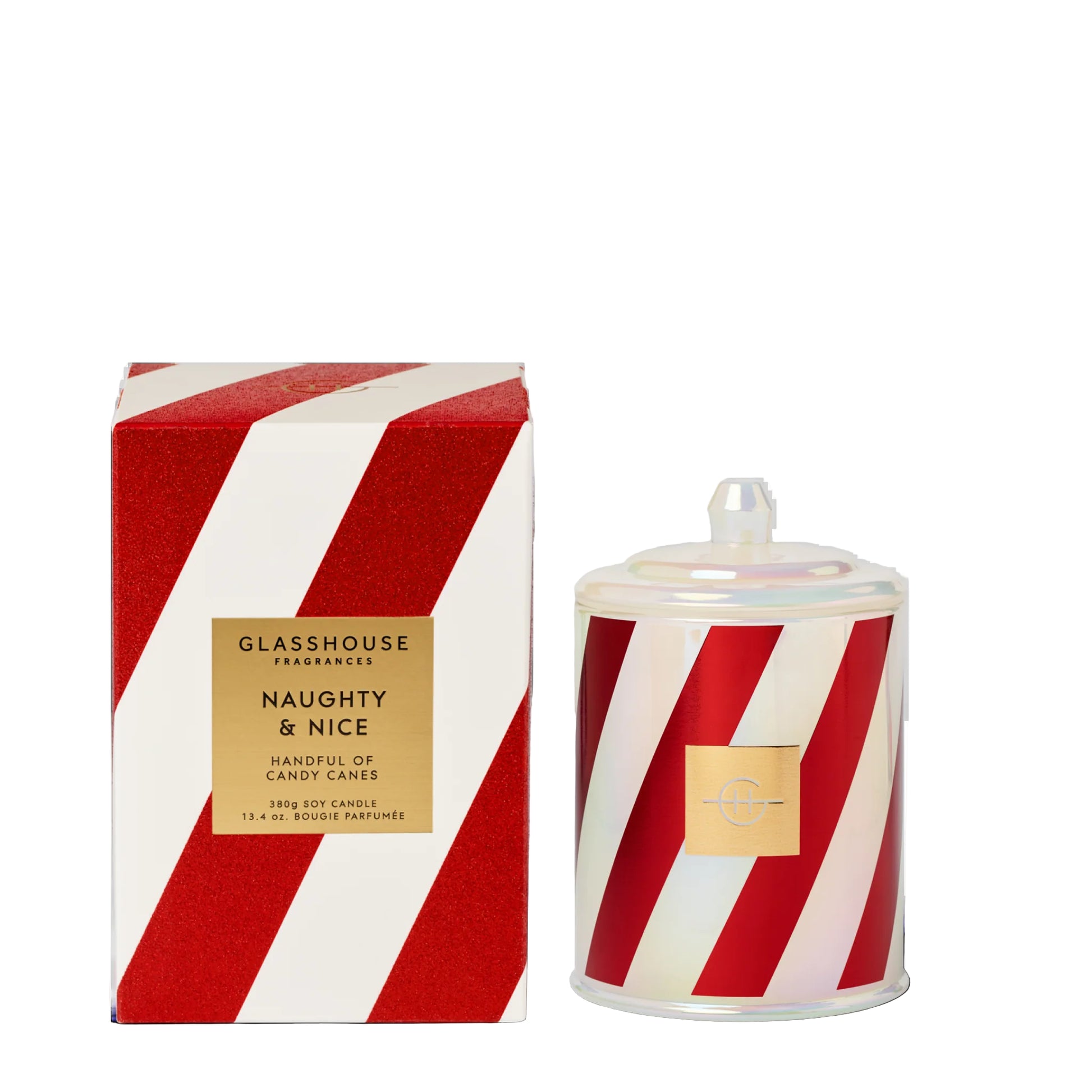 GF 380g Candle - Christmas - Naughty & Nice - X25