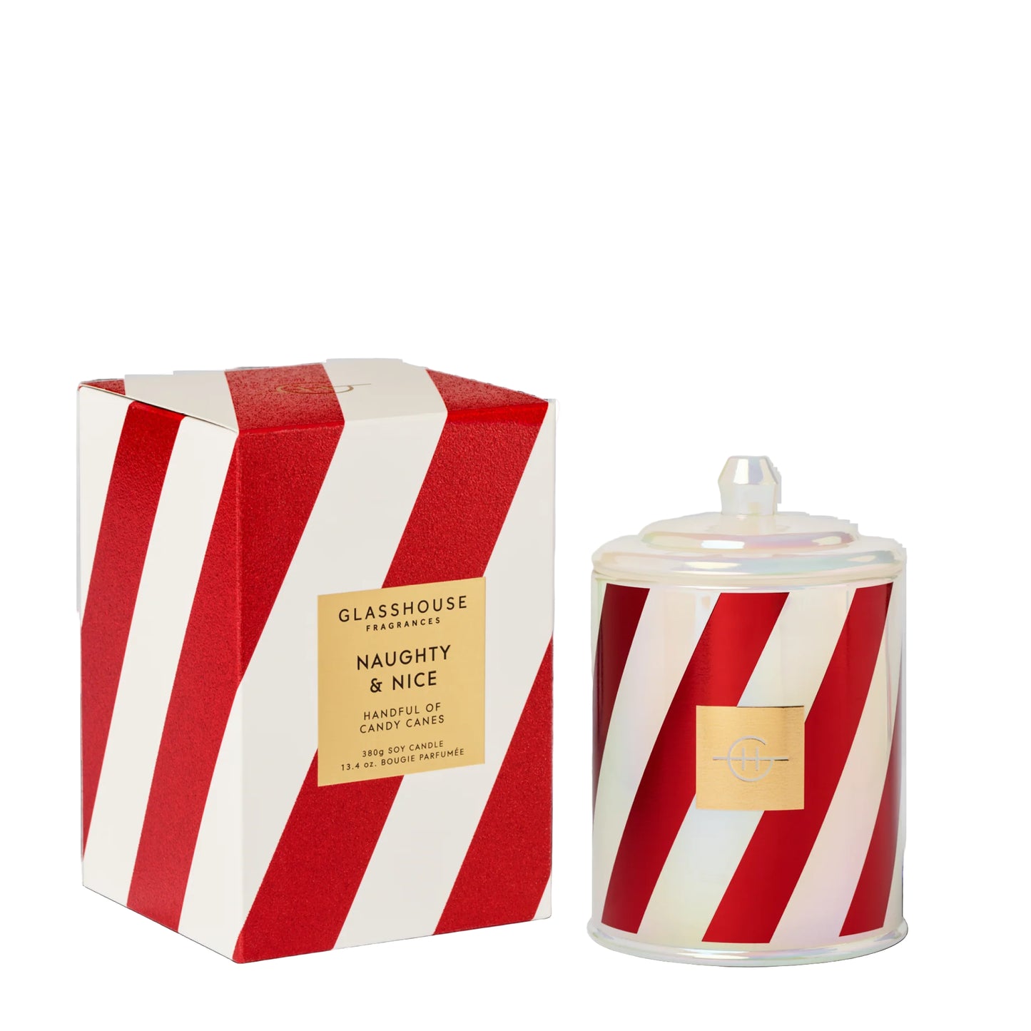 GF 380g Candle - Christmas - Naughty & Nice - X25