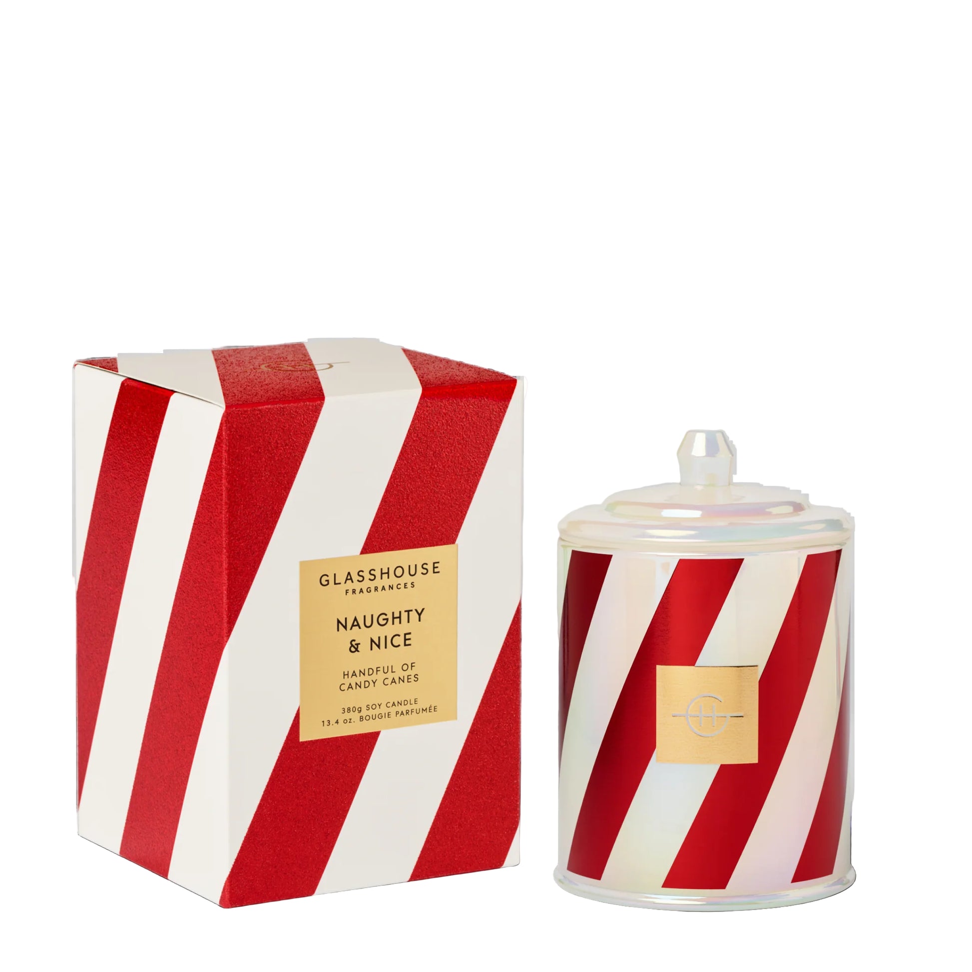 GF 380g Candle - Christmas - Naughty & Nice - X25