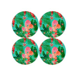 Teas and Cs Tropicana Round Cork Back Placemat 32cm Set of 4 Gift Boxed