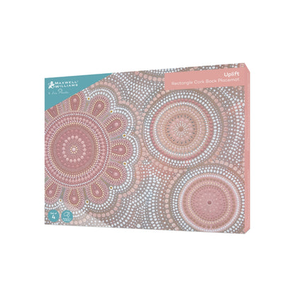 Lou Martin Uplift Cork Back Placemat 34x26.5cm Set of 4 Gift Boxed