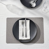 Table Accents Textured Placemat 43x30cm Charcoal