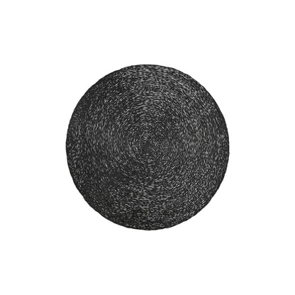 Maxwell & Williams Table Accents Lace Metallic Round Placemat 38cm - Black