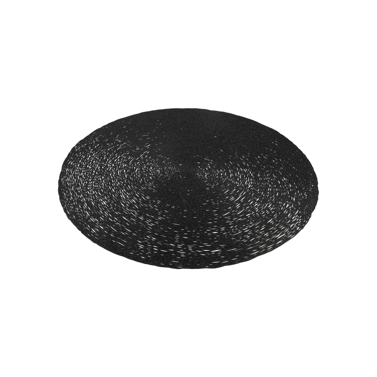 Maxwell & Williams Table Accents Lace Metallic Round Placemat 38cm - Black