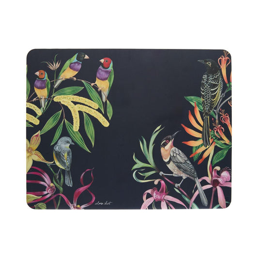 Eloise Short Lyric Cork Back Placemat 34x26.5cm Set of 4 Gift Boxed