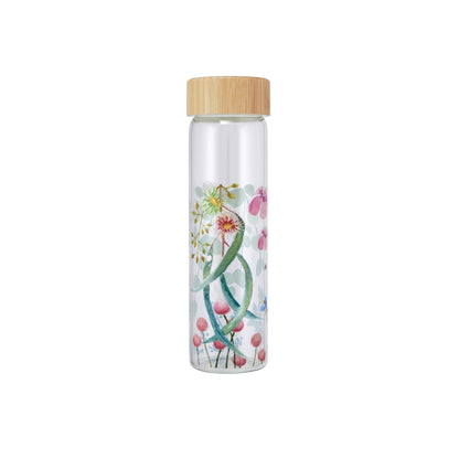 Royal Botanic Gardens Eucalyptus Bloom Glass Water Bottle 550ml