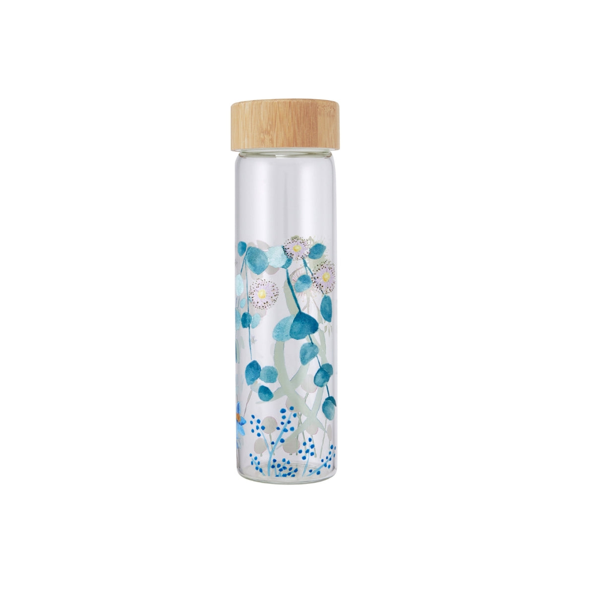 Royal Botanic Gardens Eucalyptus Bloom Glass Water Bottle 550ml