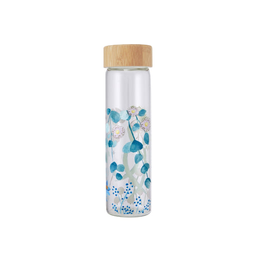 Royal Botanic Gardens Eucalyptus Bloom Glass Water Bottle 550ml