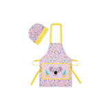 Maxwell & Williams Kasey Rainbow Critters Childrens Apron and Hat Set Pink