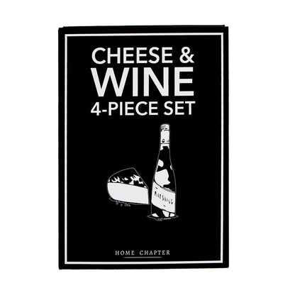 Cheese & Wine 4 Piece Book Box