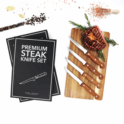 Premium Steak Knife Book Box