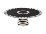 Teas and Cs Regency Footed Cake Stand 28cm Black Gift Boxed