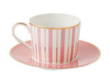 Teas and Cs Regency Cup & Saucer 240ML Pink Gift Boxed