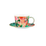 Teas and Cs Tropicana Cup and Saucer 250ML Pink Gift Boxed