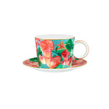 Teas and Cs Tropicana Breakfast Cup and Saucer 400ML Blue Gift Boxed