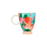 Teas and Cs Tropicana Footed Mug 300ML Blue Gift Boxed