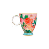 Teas and Cs Tropicana Footed Mug 300ML Pink Gift Boxed