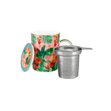 Teas and Cs Tropicana Lidded Mug With Infuser 340ML Pink Gift Boxed