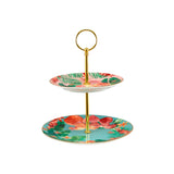 Teas and Cs Tropicana Footed Cake Stand 20cm Blue Gift Boxed