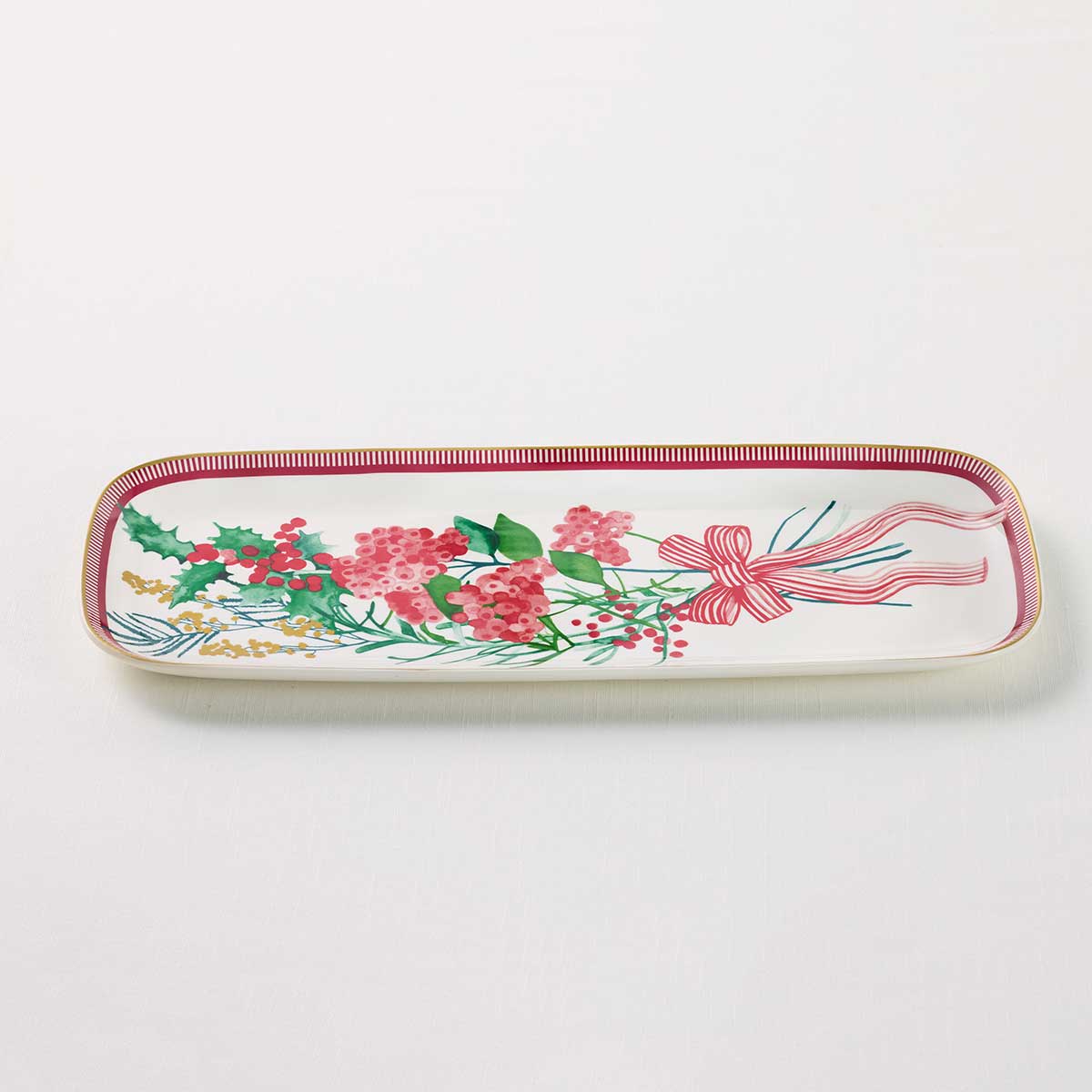 MW Festive Flora Large Platter on Table