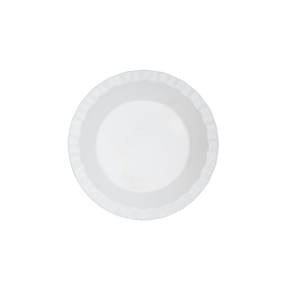 Blooms Fluted Pie Dish 21.5x4cm White Gift Boxed