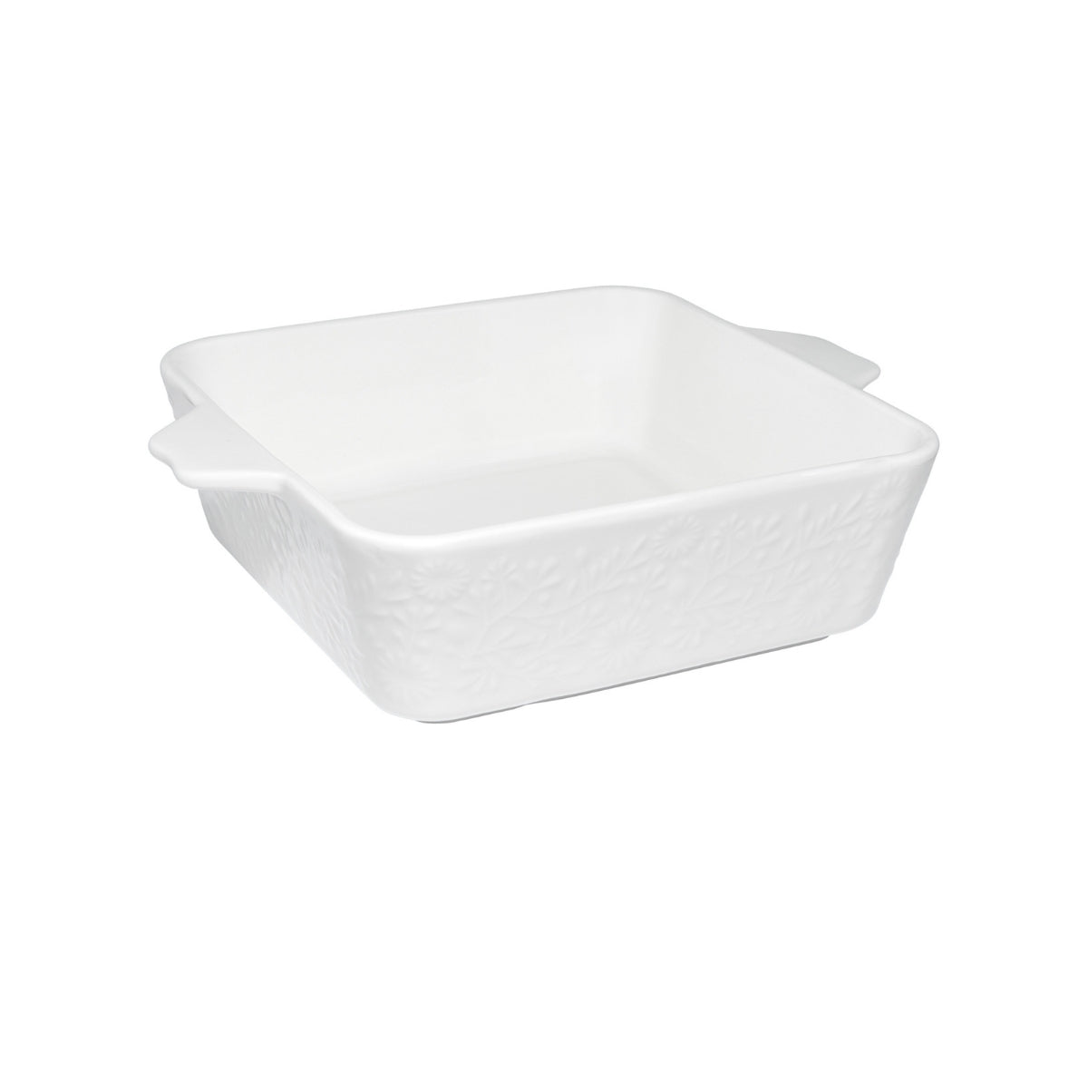 Blooms Square Baker 19x19x6.5cm White Gift Boxed