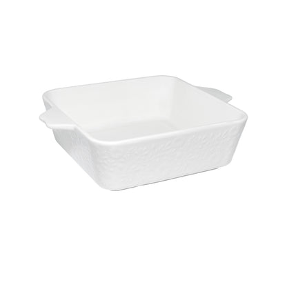 Blooms Square Baker 19x19x6.5cm White Gift Boxed