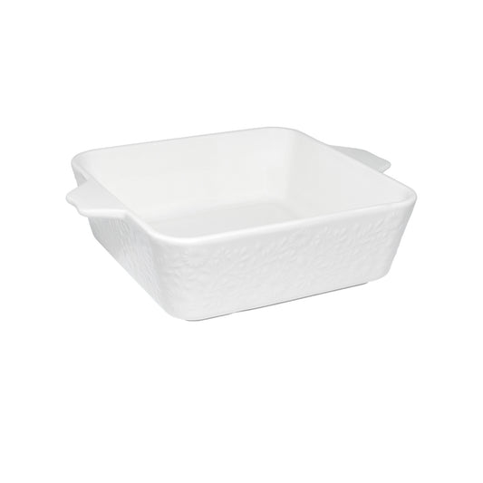 Blooms Square Baker 19x19x6.5cm White Gift Boxed