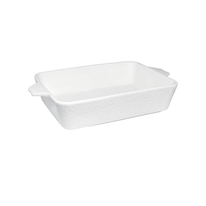 Blooms Rectangular Baker 27x19x6.5cm White Gift Boxed