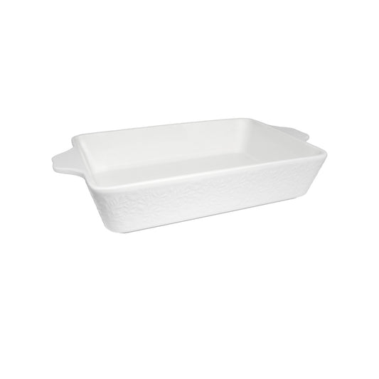 Blooms Rectangular Baker 32x22x6.5cm White Gift Boxed