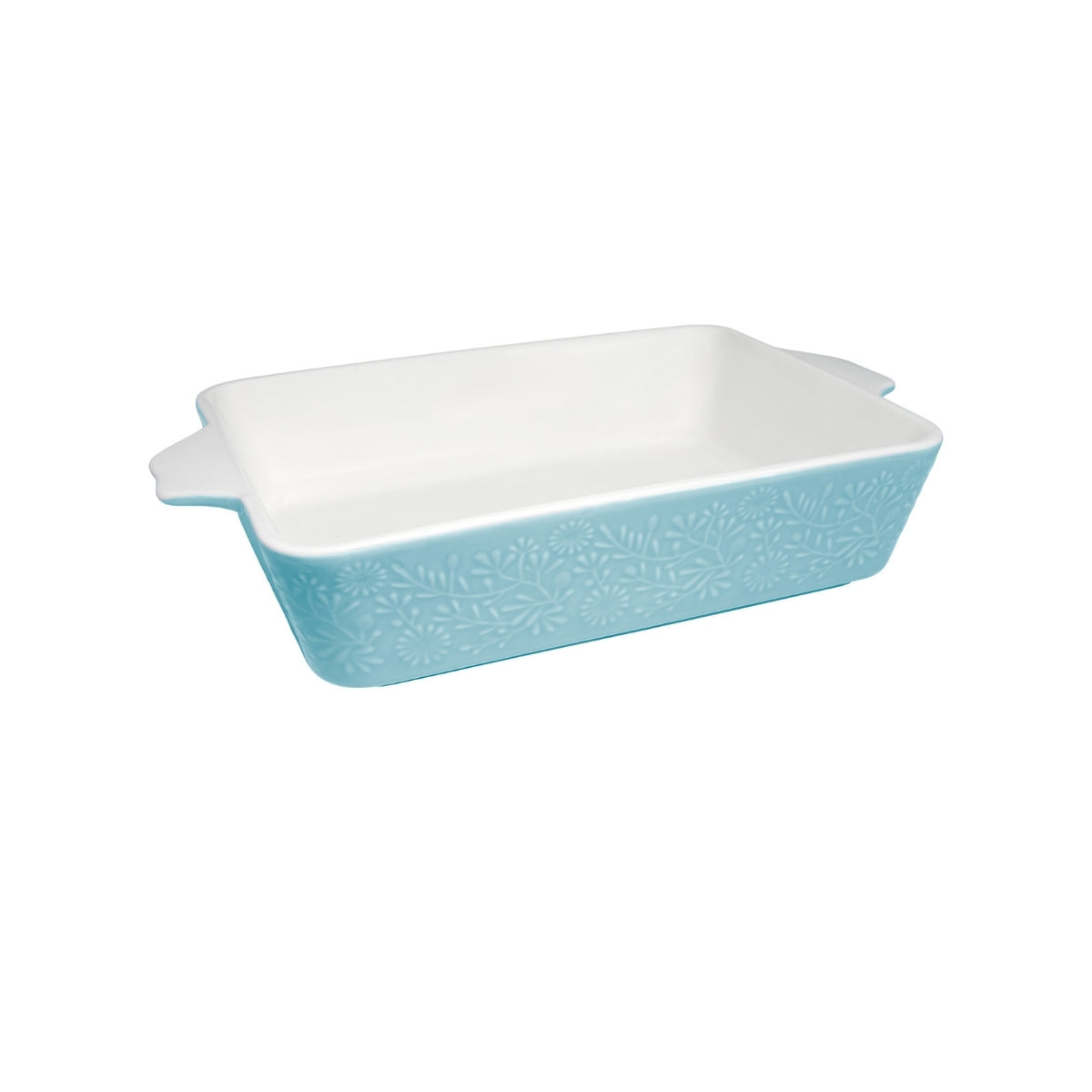 Blooms Rectangular Baker 27x19x6.5cm Blue Gift Boxed