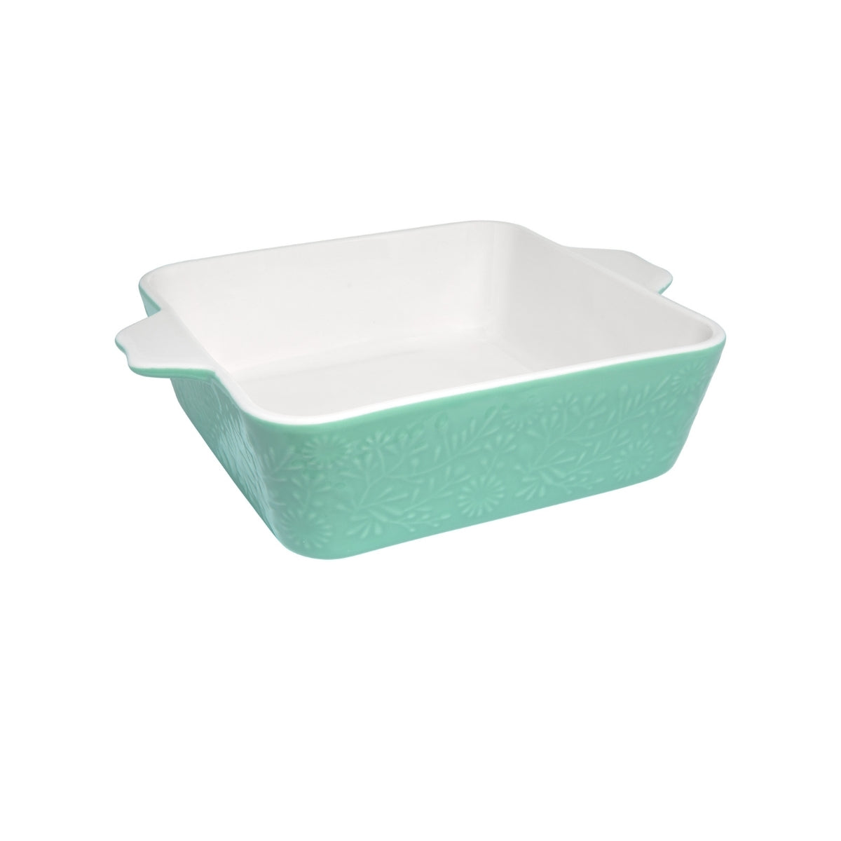 Blooms Square Baker 19x19x6.5cm Green Gift Boxed