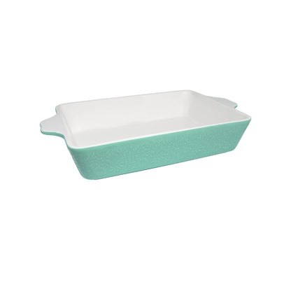 Blooms Rectangular Baker 32x22x6.5cm Green Gift Boxed