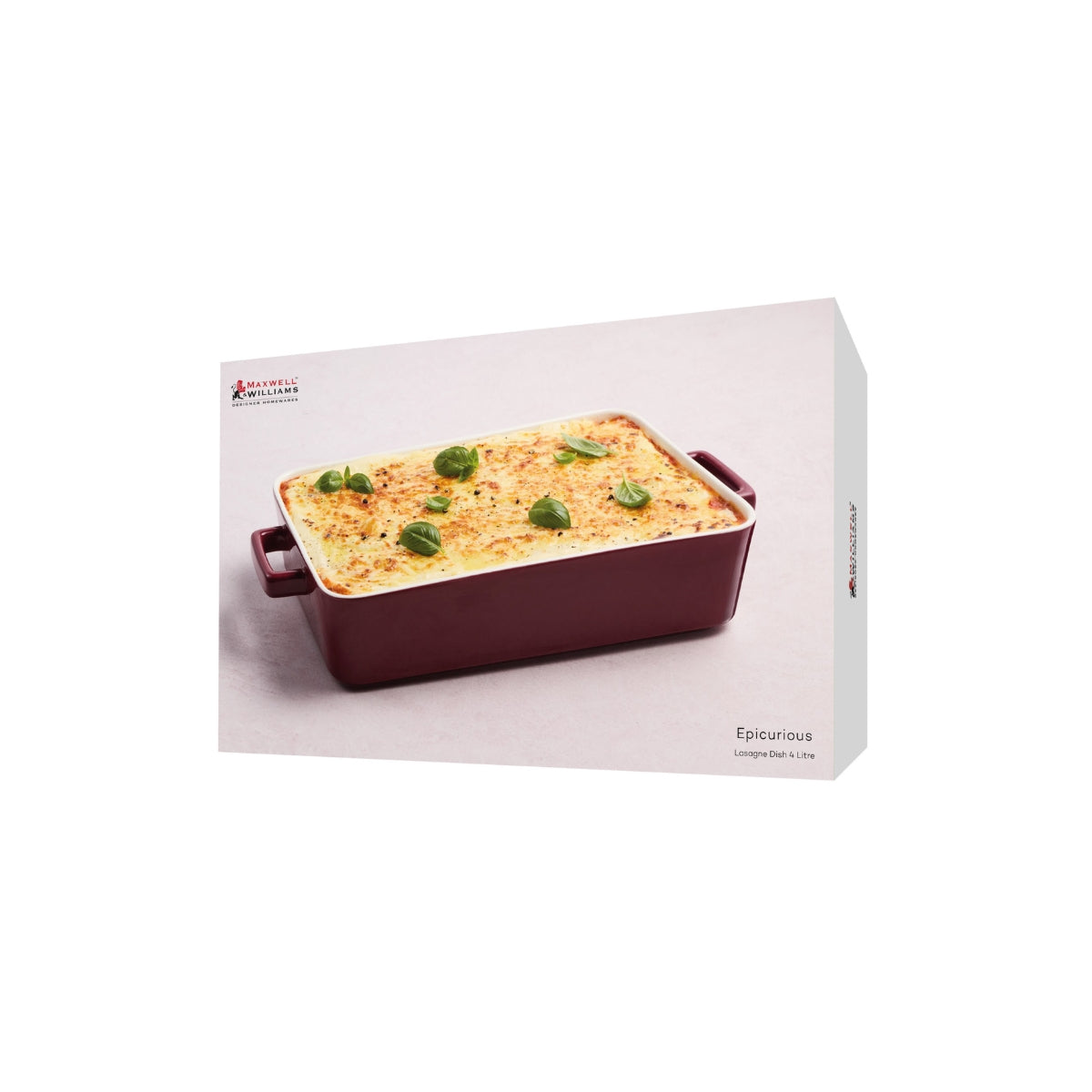 Maxwell & Williams Epicurious Lasagne Dish 36x24x7cm Bordeaux Gift Boxed