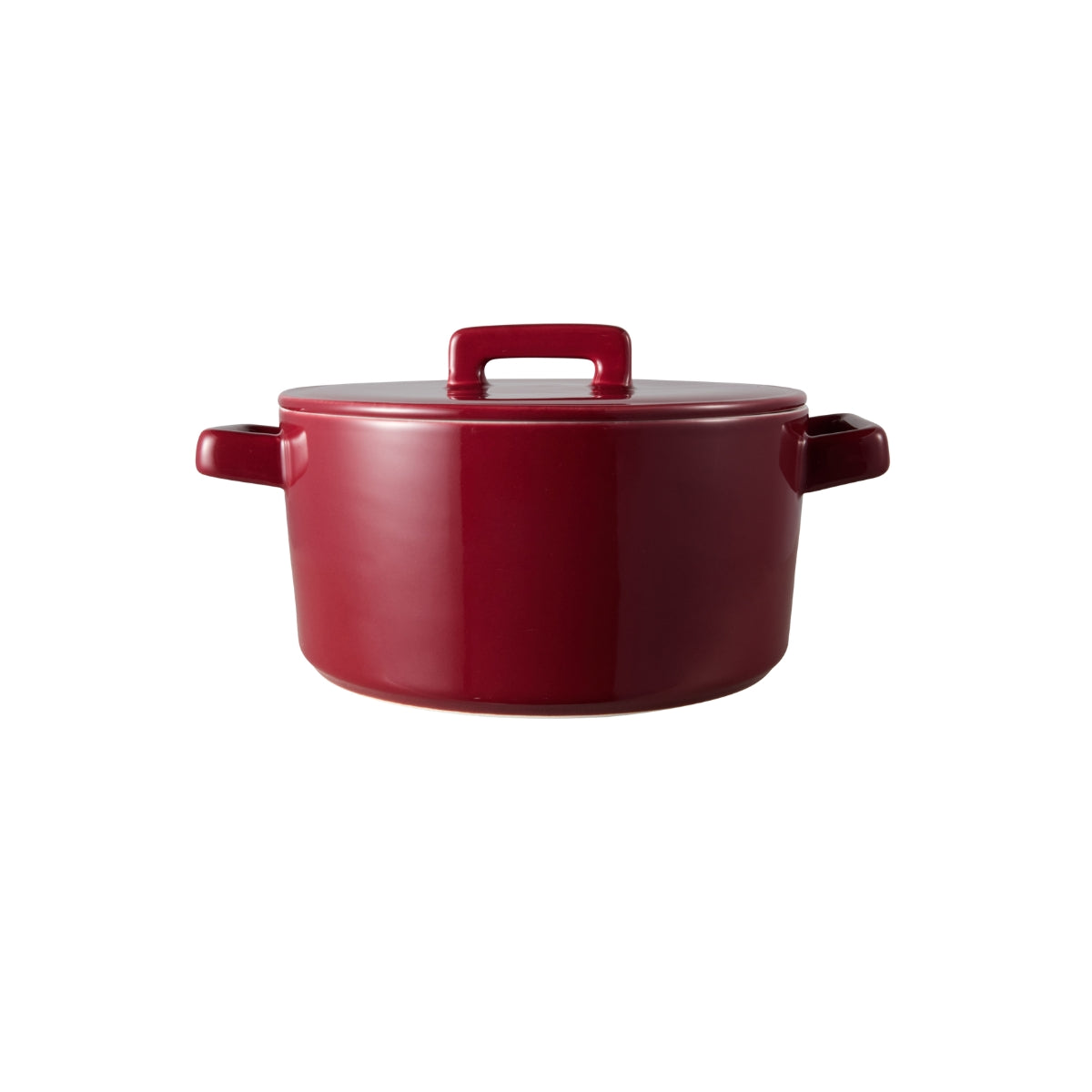 Maxwell & Williams Epicurious Round Casserole 17x8cm 1.3L Bordeaux Gift Boxed