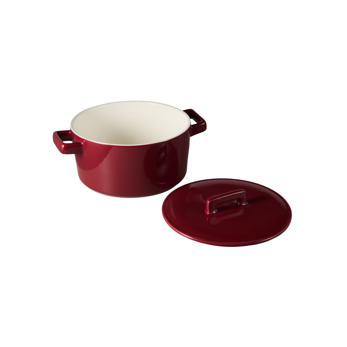 Maxwell & Williams Epicurious Round Casserole 17x8cm 1.3L Bordeaux Gift Boxed