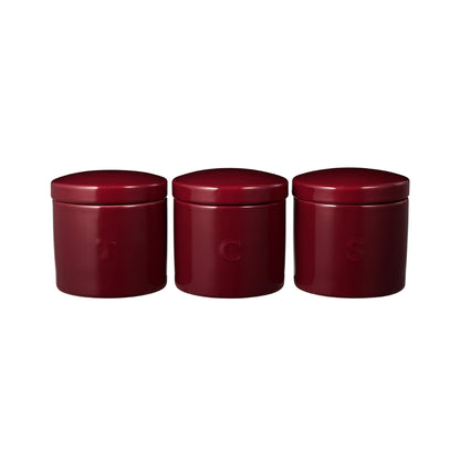 Maxwell & Williams Epicurious Canister 500ML Set of 3 Bordeaux Gift Boxed