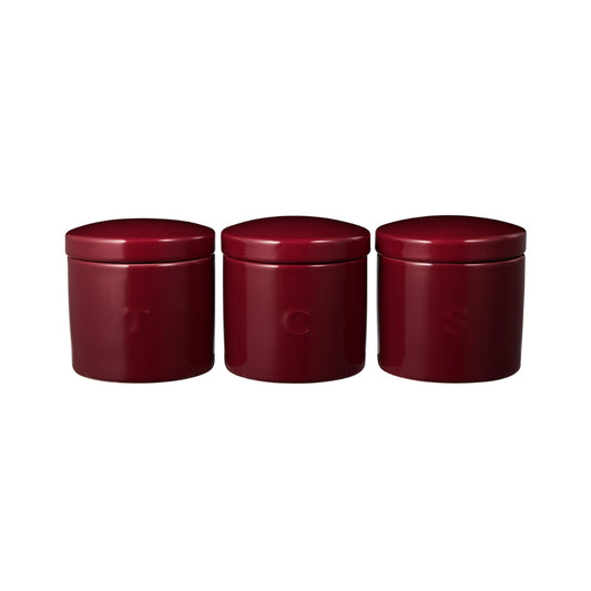 Maxwell & Williams Epicurious Canister 500ML Set of 3 Bordeaux Gift Boxed